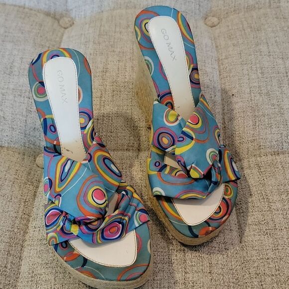 Y2K Go Max "Groovy" Espadrille wedges - Picture 1 of 7